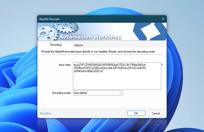 Base64 Decode · Encoding