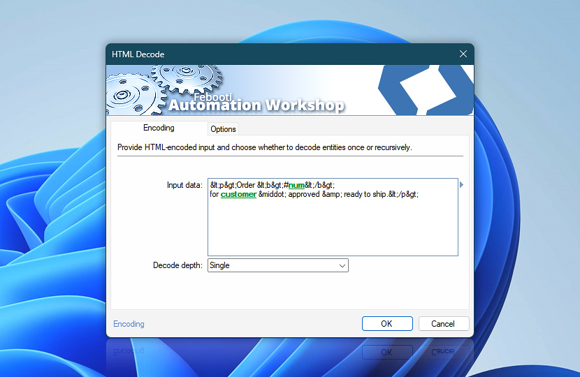 HTML Decode · Encoding