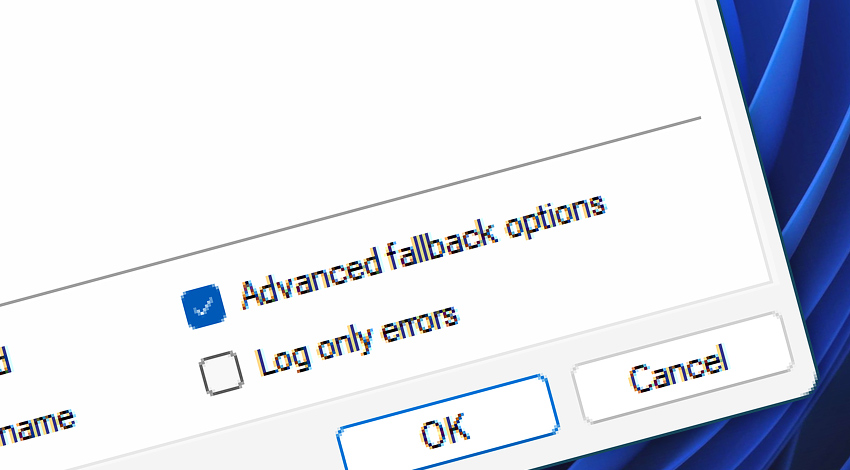 Advanced fallback options
