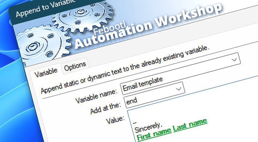 Append to Variable