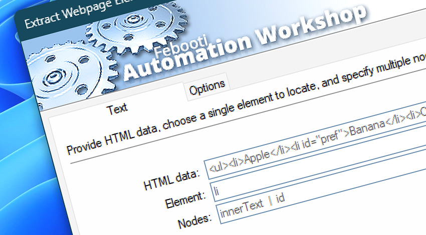 Extract Webpage Elements