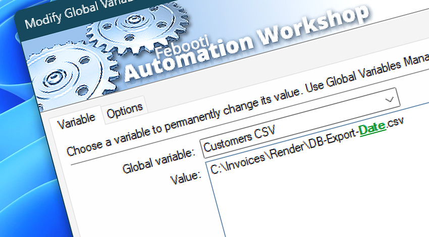 Modify Global Variable