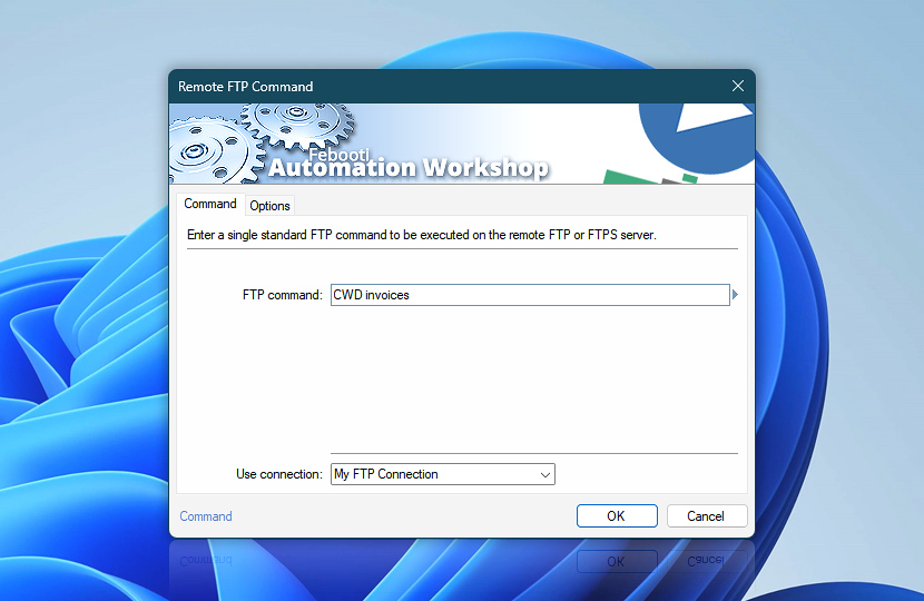 Configure The Remote FTP Command Action