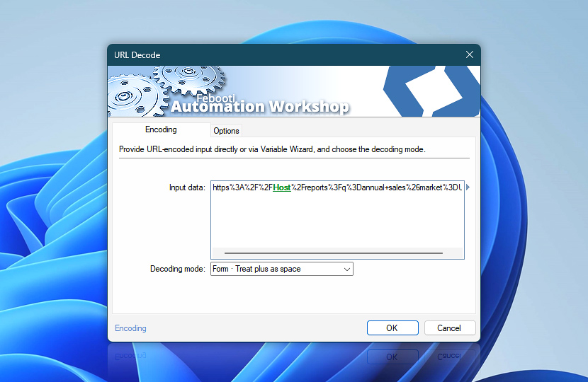 URL Decode · Encoding
