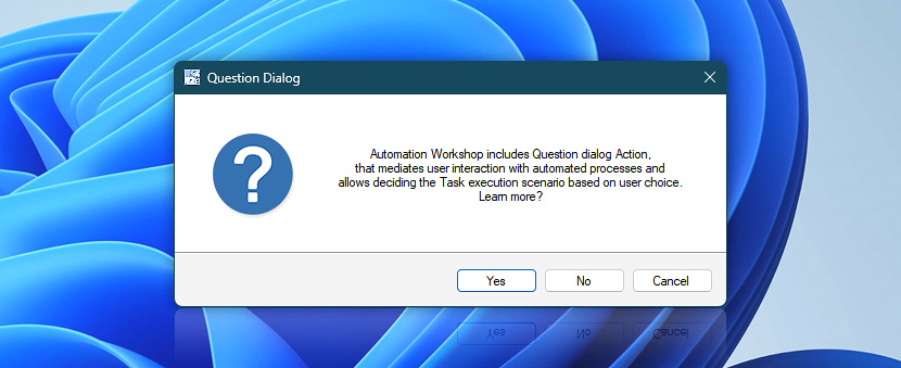 Question Dialog example