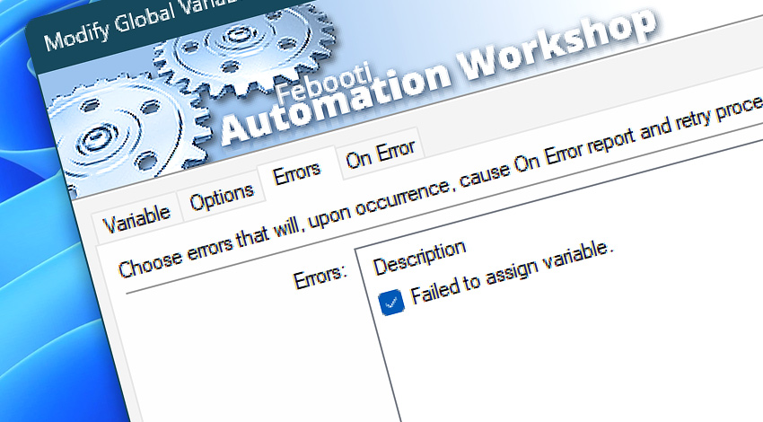 Modify Global Variable Events