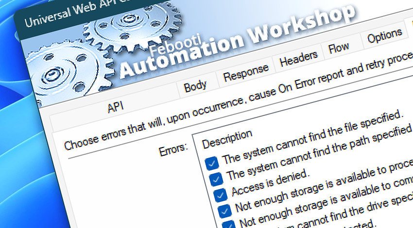 Universal Web API Call Events