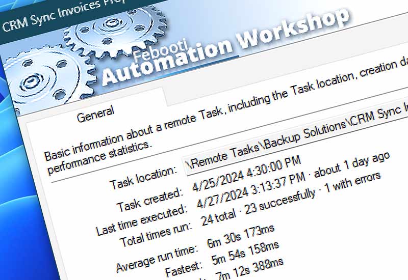 Automate & audit remote Tasks