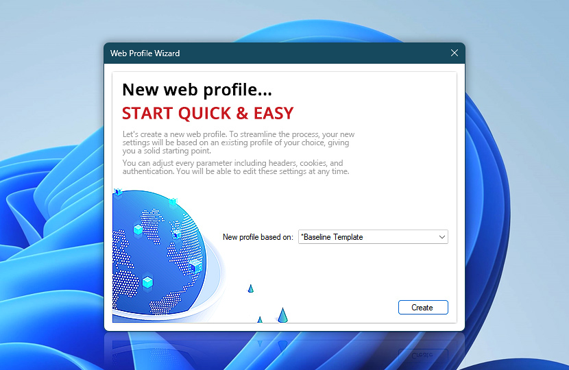 Web Profile Wizard