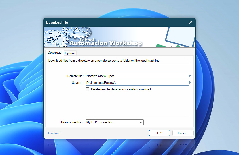 Download File · Automation Workshop screenshot