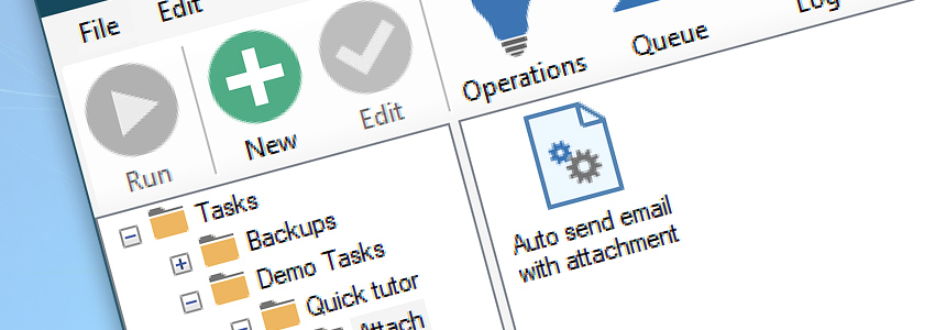 Automated task · Auto send email with attachment