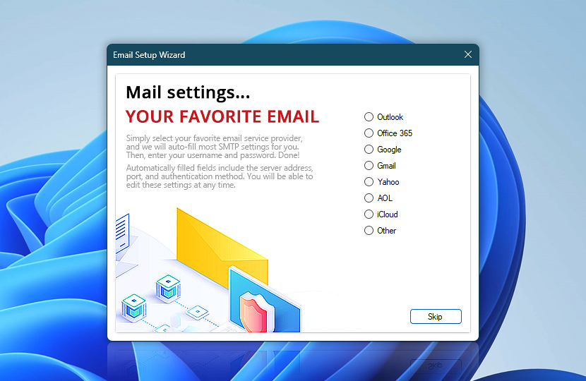 Email Setup Wizard