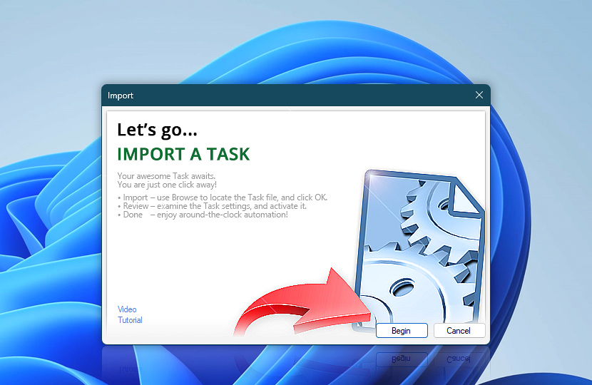 Task Import Wizard