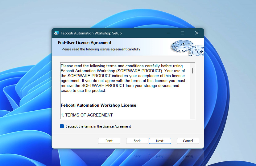 Automation Workshop End-User License Agreement