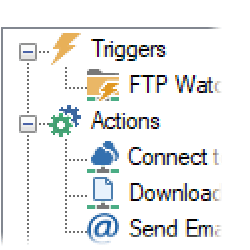Task preview · Monitor an FTP server