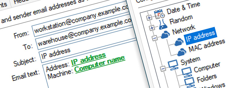 Configure Variable Wizard to send IP address…