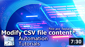 Video YouTube · Bagaimanakah cara untuk mengautomasikan cari dan gantikan dalam fail CSV
