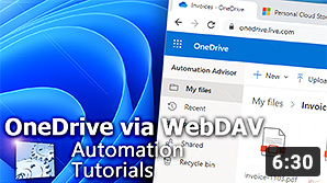 YouTube video · Automate file transfer on OneDrive