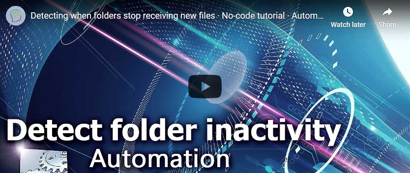 YouTube video · Detecting when folders stop receiving new files