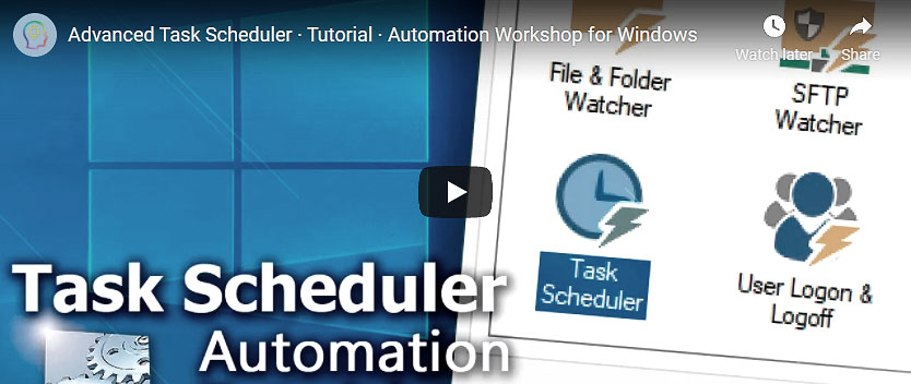 YouTube video · Advanced Task Scheduler