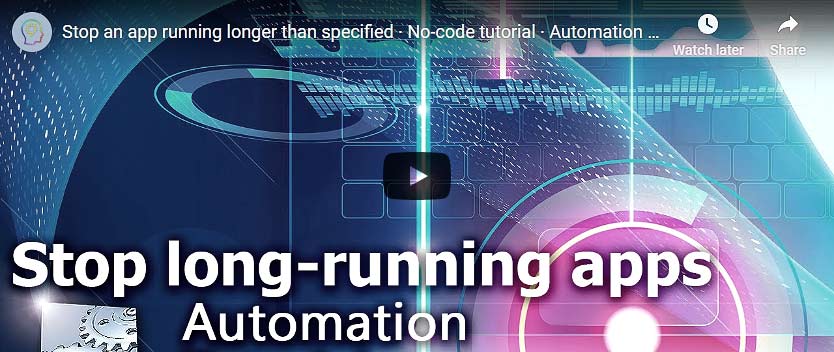 YouTube video · Stop an app running longer than…