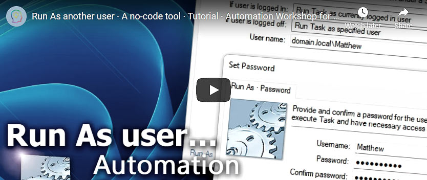 How to Run a Program as a Different User (RunAs) in Windows